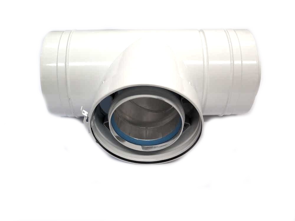 WINDHAGER BOGEN T-ZULUFT ?100/150 A Bogen T-Stueck mit Zuluft ? 100/150 mm, w 000303