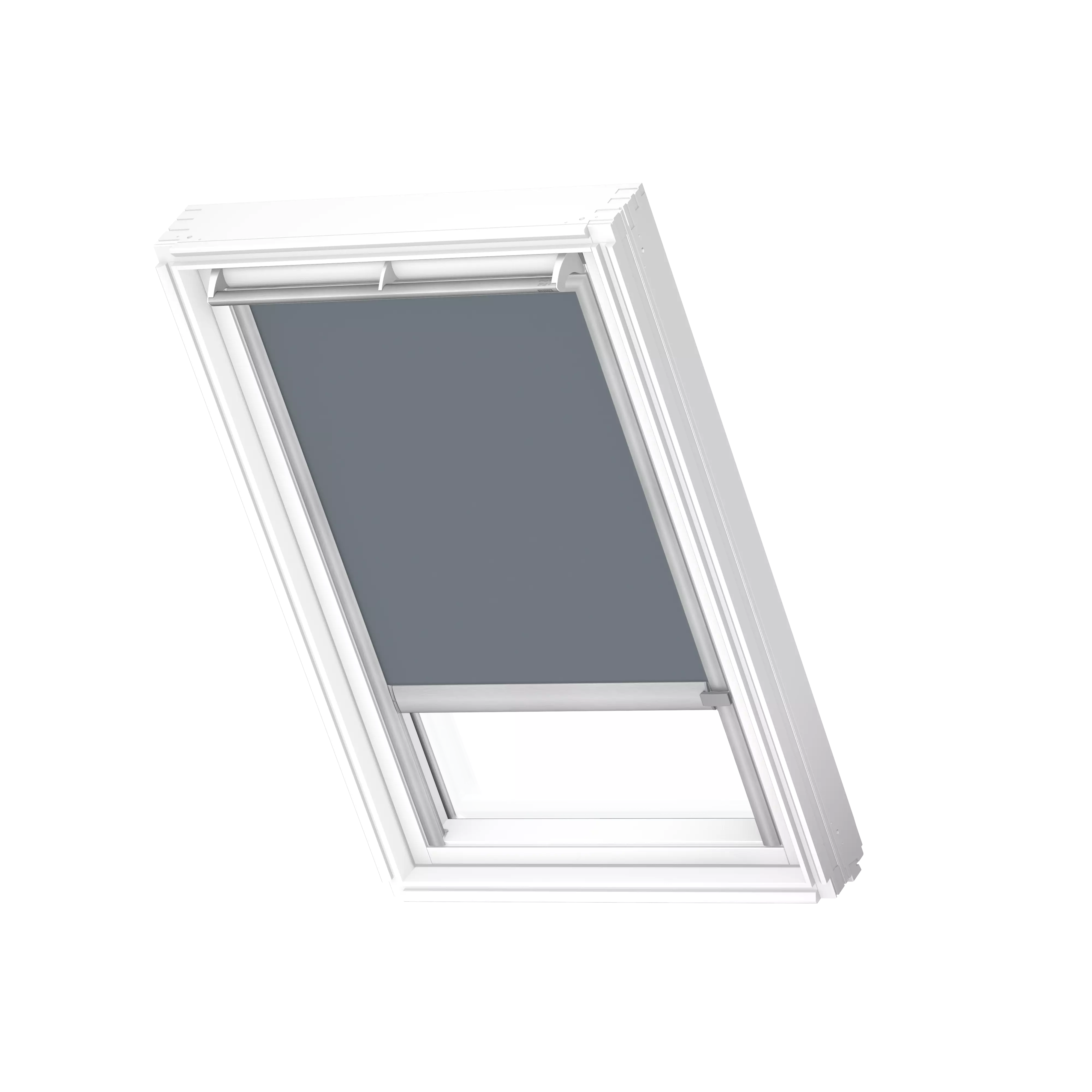 VELUX Verdunkelungs-Rollo elektro Blaugrau, alu Schiene, Premium DML MK08 4581K