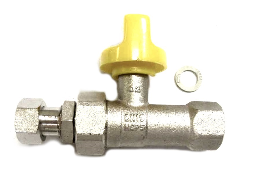 WINDHAGER GASABSPERRHAHN ?"ue.GER Gasabsperrhahn 1/2"IG gerade, mit TAS un 012034