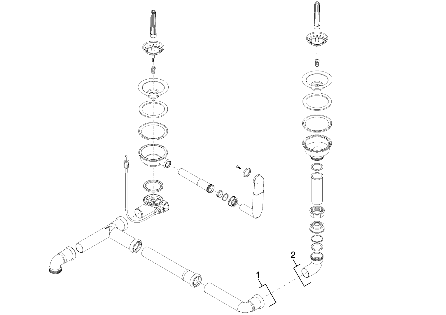 Dornbracht Ablaufgarnitur ERSATZTEILE 04110100900 Edelstahl gebuerstet 04110100900-86 Dornbracht Ablaufgarnitur ERSATZTEILE 04110100900 Edelstahl gebuerstet 04110100900-86