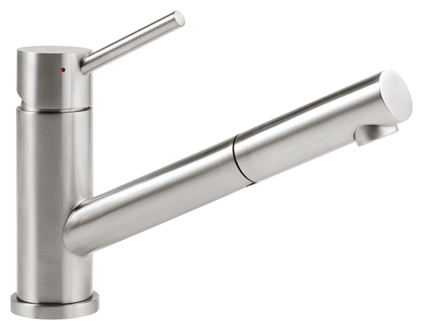 Villeroy Boch Kuechenarmatur Como Shower Niederdruck 45x250x183mm Edelstahl massiv 925211LC