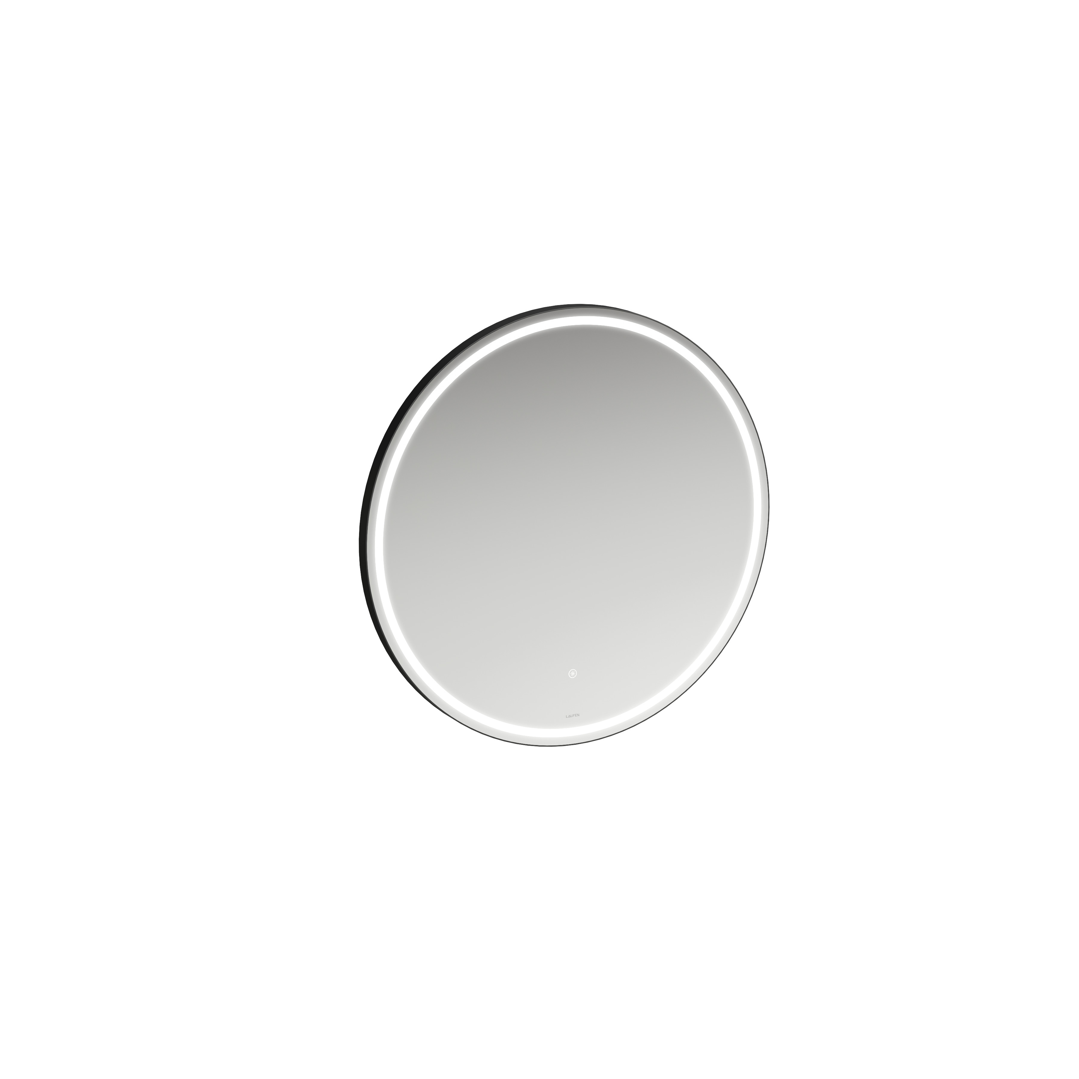 Laufen Base 2.0 Spiegel 44439.1, rund LED Bel.,1 Sensorsch., 800x800 schw.m H4443911084501