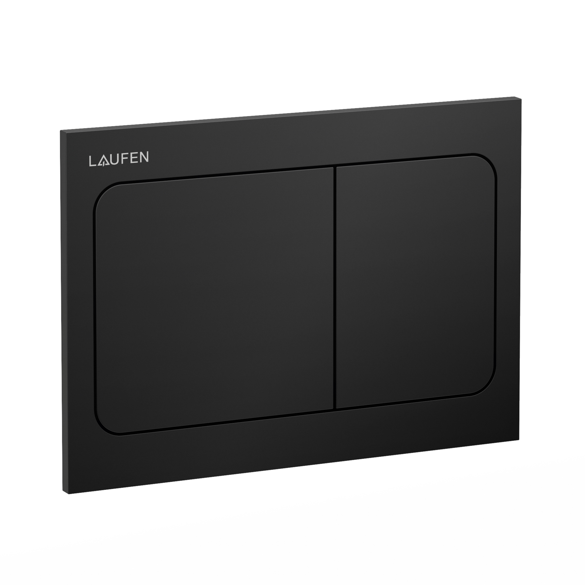 Laufen Betaetigungsplatte AIR INEO mit Zweimengenbetaetigung schwarz matt H9001137160001