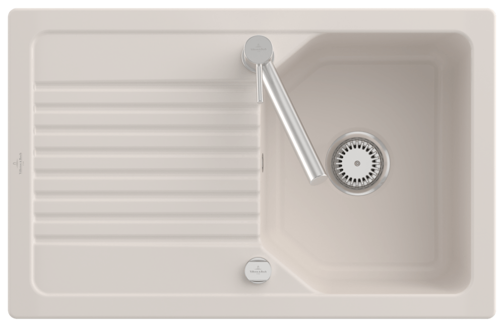 Villeroy Boch flaechenbuendige Spuele Linara 45 Flat 33842F 780x490mm re-eckig Crema cplus 33842FKR Villeroy Boch flaechenbuendige Spuele Linara 45 Flat 33842F 780x490mm re-eckig Crema cplus 33842FKR