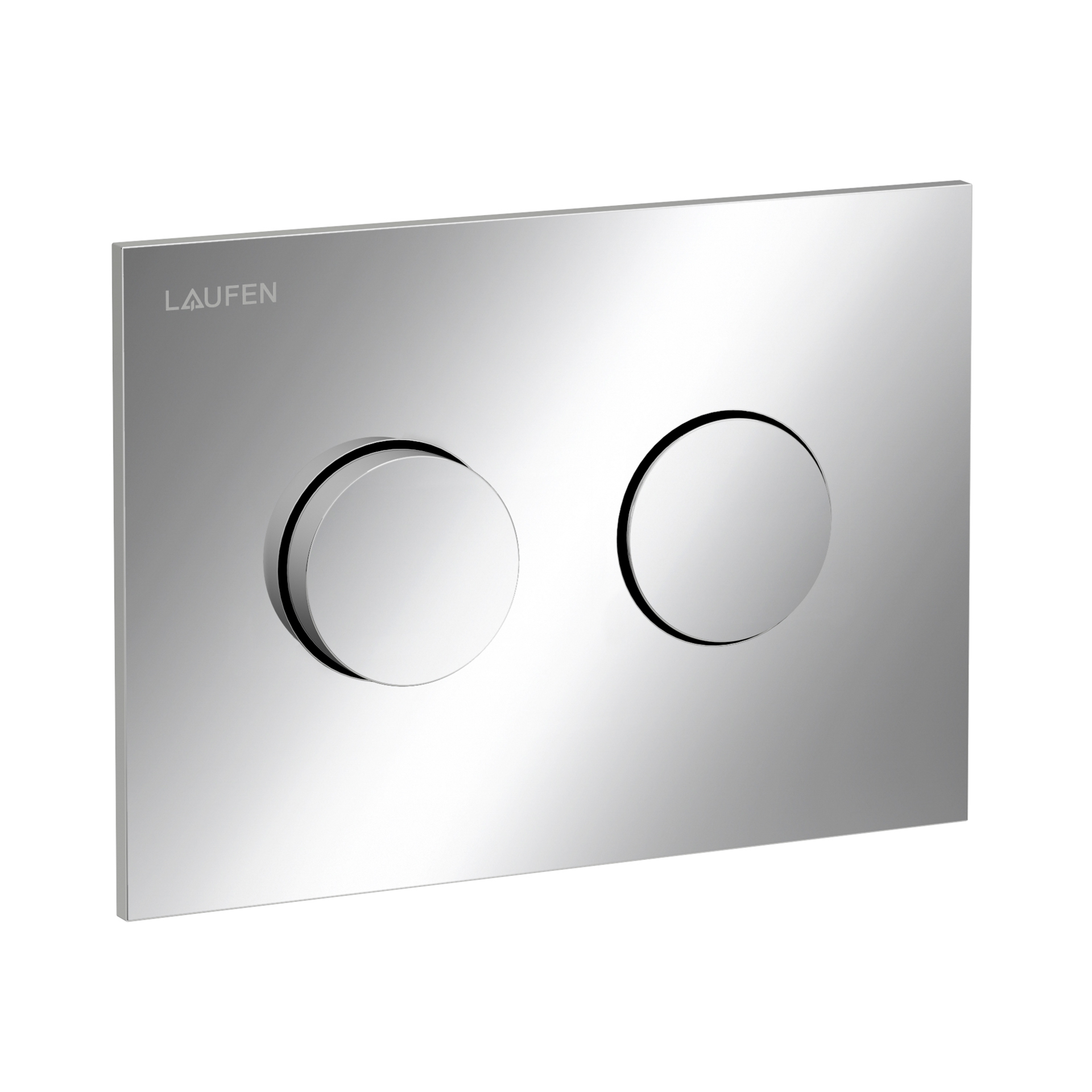 Laufen Betaetigungsplatte GROOVE INEO mit Zweimengenbetaetigung chrom H9001170040001 Laufen Betaetigungsplatte GROOVE INEO mit Zweimengenbetaetigung chrom H9001170040001