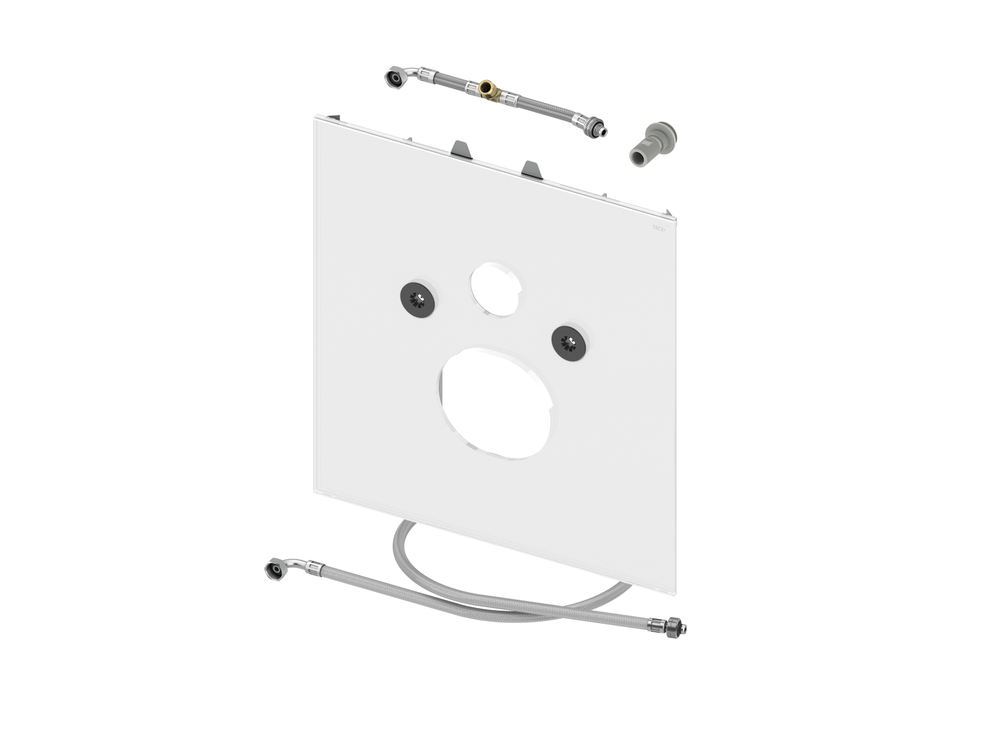 TECElux WC-Glasplatte fuer Duravit SensoWash C, Glas weiss glzd. 9650103