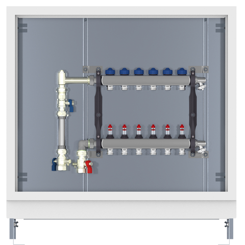 Roth Verteilerstation HK14 edst.vormont. mit WMZ-Set senkrecht mit 3 Kugelhaehnen 1115011544