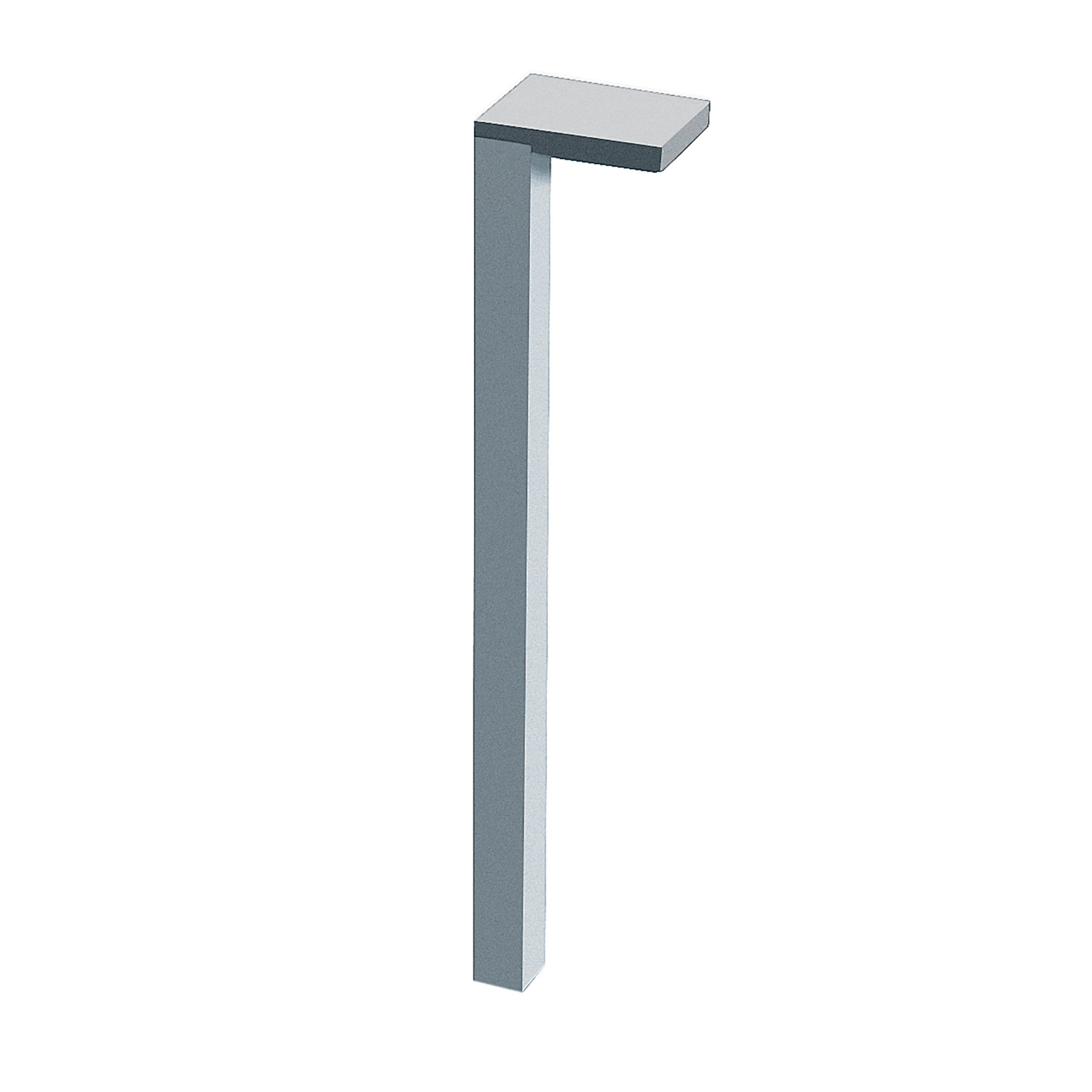 Laufen Fuesse (2 Stueck) Farbe 105 Aluminium opt. fuer PRO B fuer WTU H483035 H4830930950041