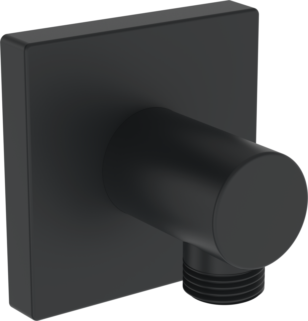 Hansa Wandanschlussbogen HANSA 5118 Ros. eckig G1/2 DN15 Matt-Schwarz 5118017033