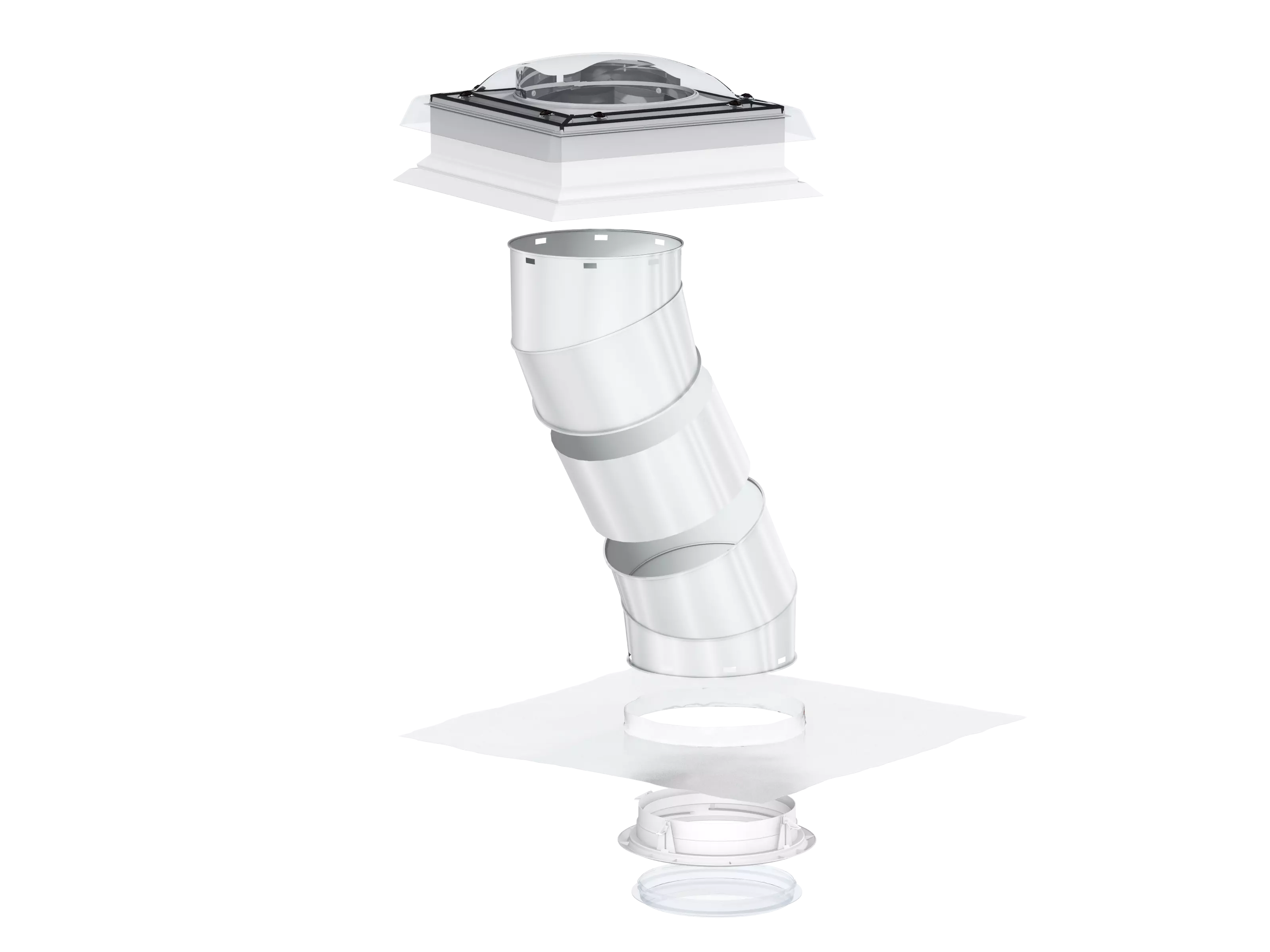 VELUX Tageslicht-Spot fuer flache Daecher mit starrem Rohr TCR 0K14 0010