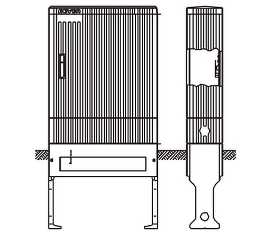 KSB Freiluftsaeule Typ 1/1005 IP 44 mit Sockel, DIN 43629 19071960