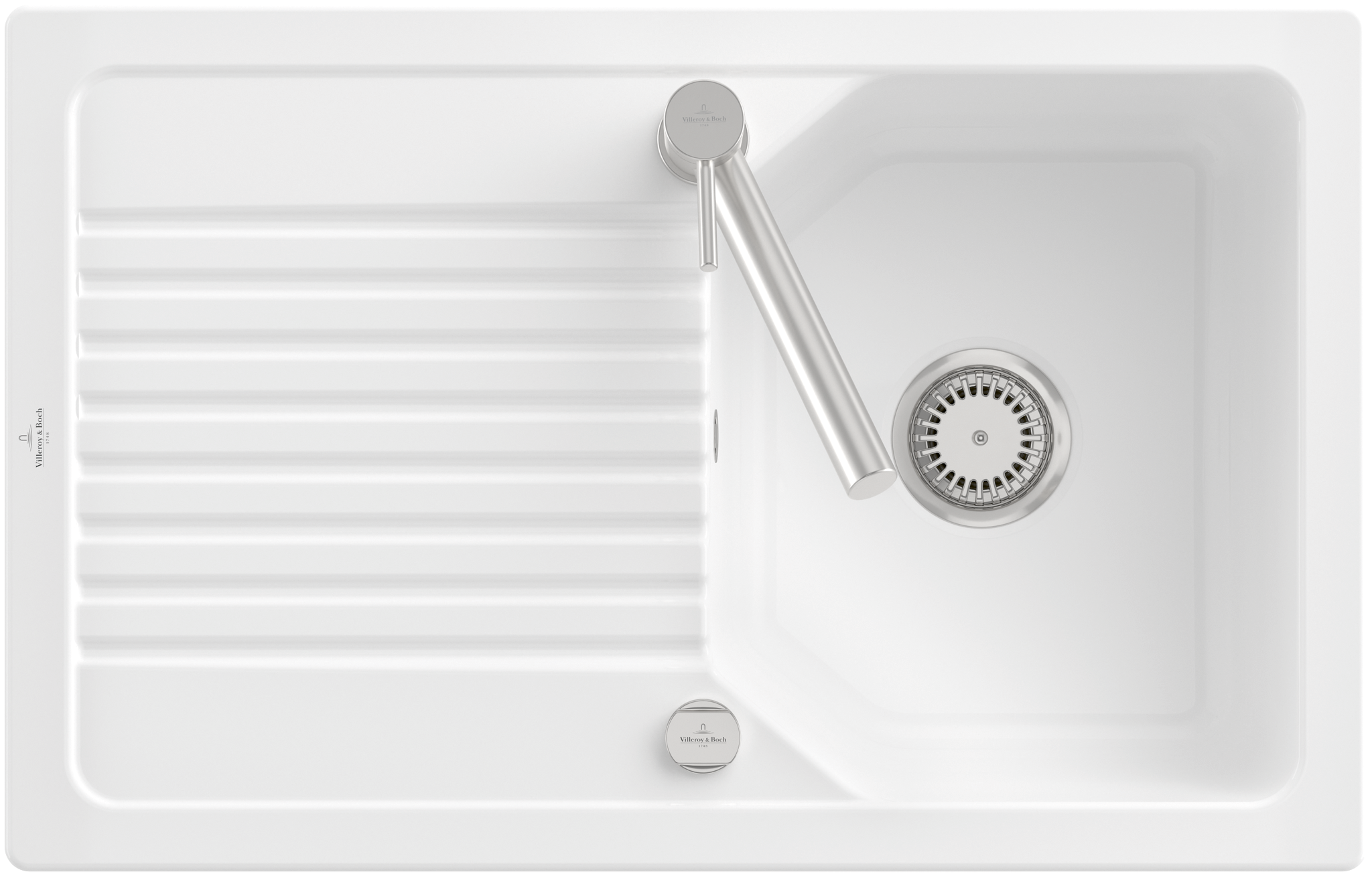 Villeroy Boch Einbauspuele Linara 45 338400 800x510mm Rechteck Graphite CeramicPlus 338400i4