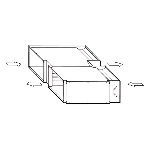 Kampmann Kombi Mischlufteinheit horizontal Baugroesse 9, Typ 1509018 150001509018 Kampmann Kombi Mischlufteinheit horizontal Baugroesse 9, Typ 1509018 150001509018