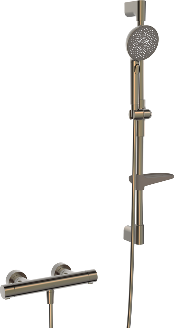 Hansa Brausebatt. m. Brausegarnitur, 3-str. HANSAPRISMA 4813 Bronze-gebuerstet 4813042181 Hansa Brausebatt. m. Brausegarnitur, 3-str. HANSAPRISMA 4813 Bronze-gebuerstet 4813042181