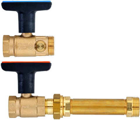 HEIMEIER Anschlussset fuer Dynacon mit Globo Kugelh. fuer Waermemengenzaehler 9339-04.800