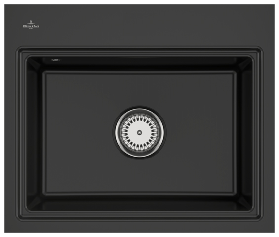 Villeroy Boch SP SuBadewanneay Style 60 S Flat 600x510mm Ablgarn. IB re Keram. Ebony cplus 33661FS5