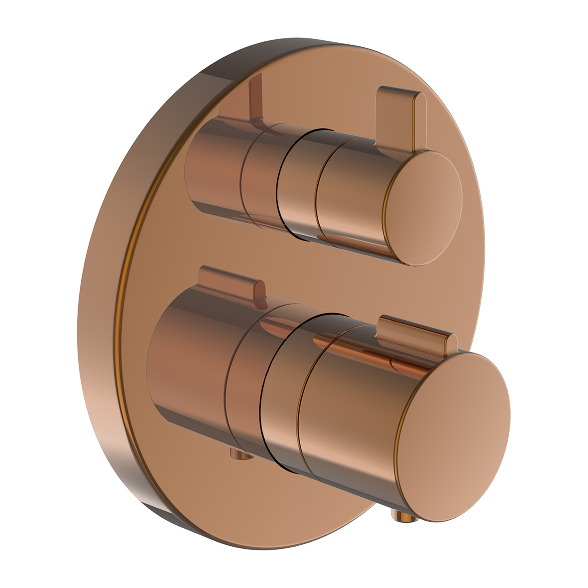 Laufen 2-Griff-Brausethermostat UP Twintherm 1-Mischw.-Abg. PVD Rosegold HF905474465000