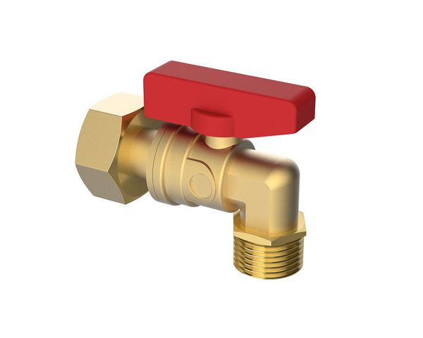 Flamco Eckkugelhahn mit Zaehlerverschraubung 3/4"AG x 3/4"IG M61892.5