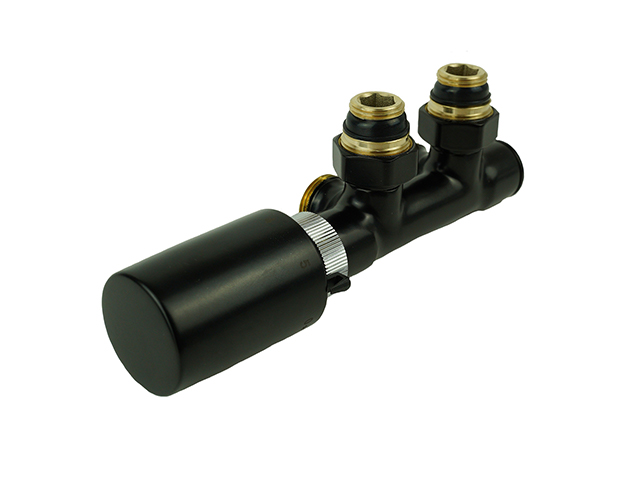 PURMO Armatur fuer Badheizkoerper 50 mm Eck RAL 9005 matt AZ1XTPS9037005S