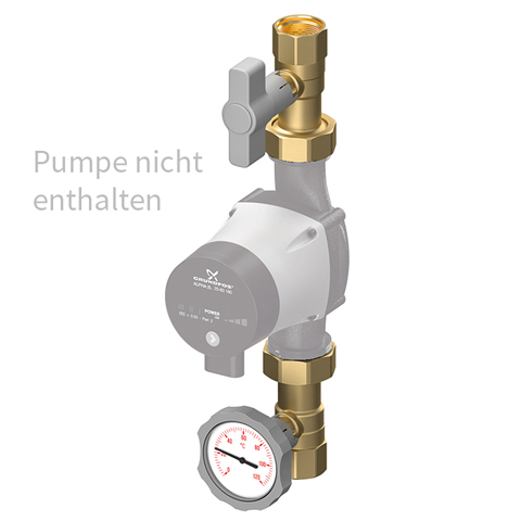 Flamco Pumpenabsperrset S 1 1/4", mit Schwerkraftbremse M61132.1 Flamco Pumpenabsperrset S 1 1/4", mit Schwerkraftbremse M61132.1