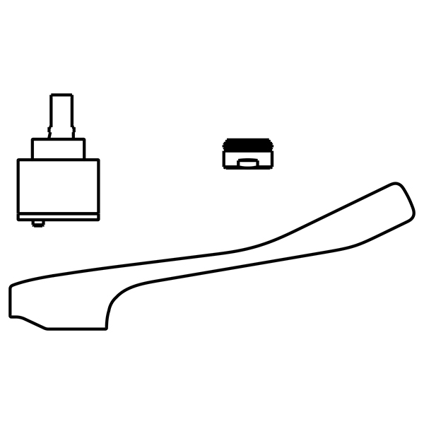 Laufen Umruestset CityPRO zu Citypro Liberty Patrone F40 Griff LIBERTY Mischduese chr. WI577097000600