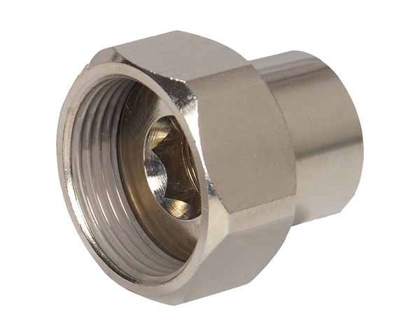 Flamco Verschraubung DN15, Innengewindetuelle Flamcoachdichtend, ueM 3/4 x IG 3/8 M1390181
