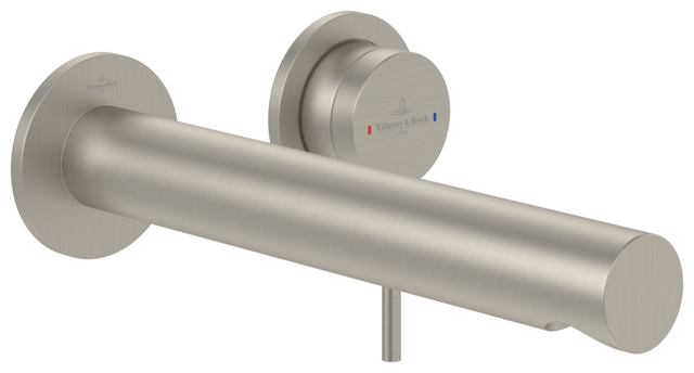 Villeroy Boch Einhebel-Waschtisch-Armatur Loop+Friends 60x225x60mm Ru. Brushed Nickel Matt TVZ10601000064