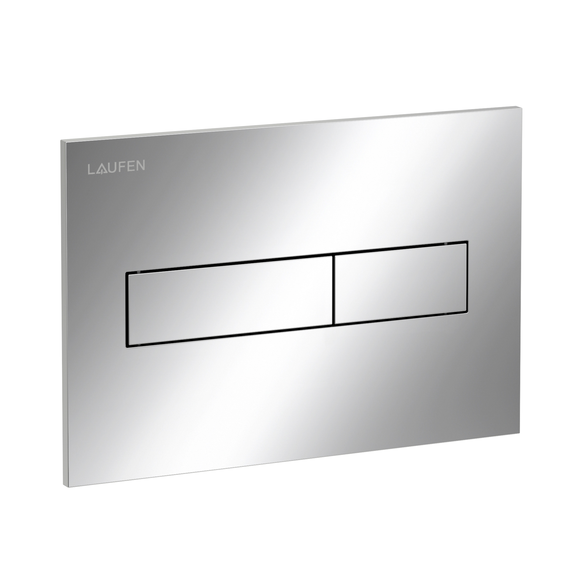 Laufen Betaetigungsplatte HORIZON INEO mit Zweimengenbetaetigung chrom H9001110040001 Laufen Betaetigungsplatte HORIZON INEO mit Zweimengenbetaetigung chrom H9001110040001