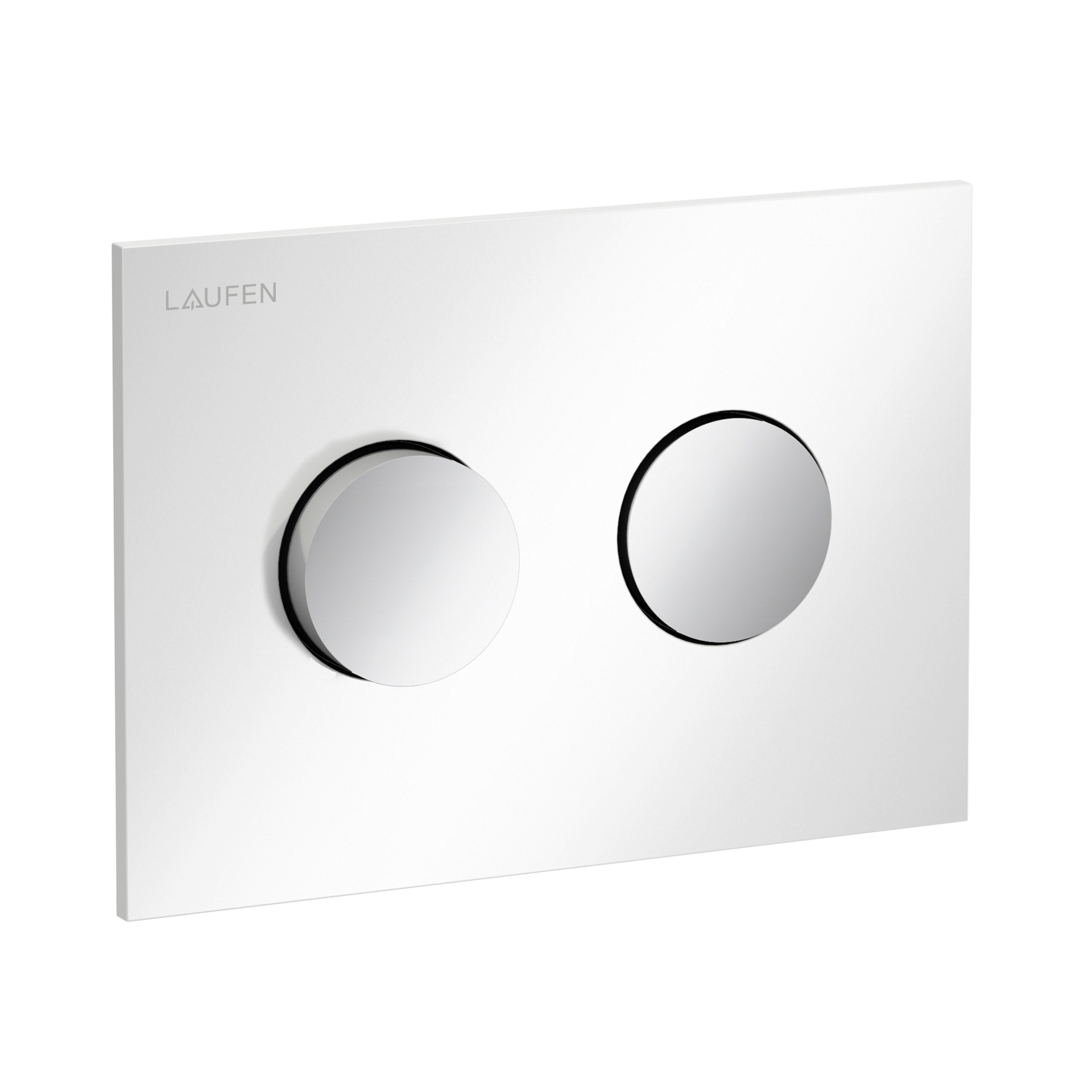 Laufen Betaetigungsplatte GROOVE INEO mit Dual-Flush weiss glzd/Tasten chrom H9001171930001