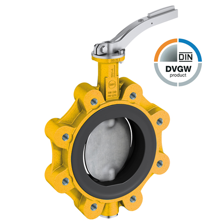 EBRO Absperrklappe Z014-A Anflanschg. GA mit Rastgriff DN 100 PN 10/16 10014918 EBRO Absperrklappe Z014-A Anflanschg. GA mit Rastgriff DN 100 PN 10/16 10014918