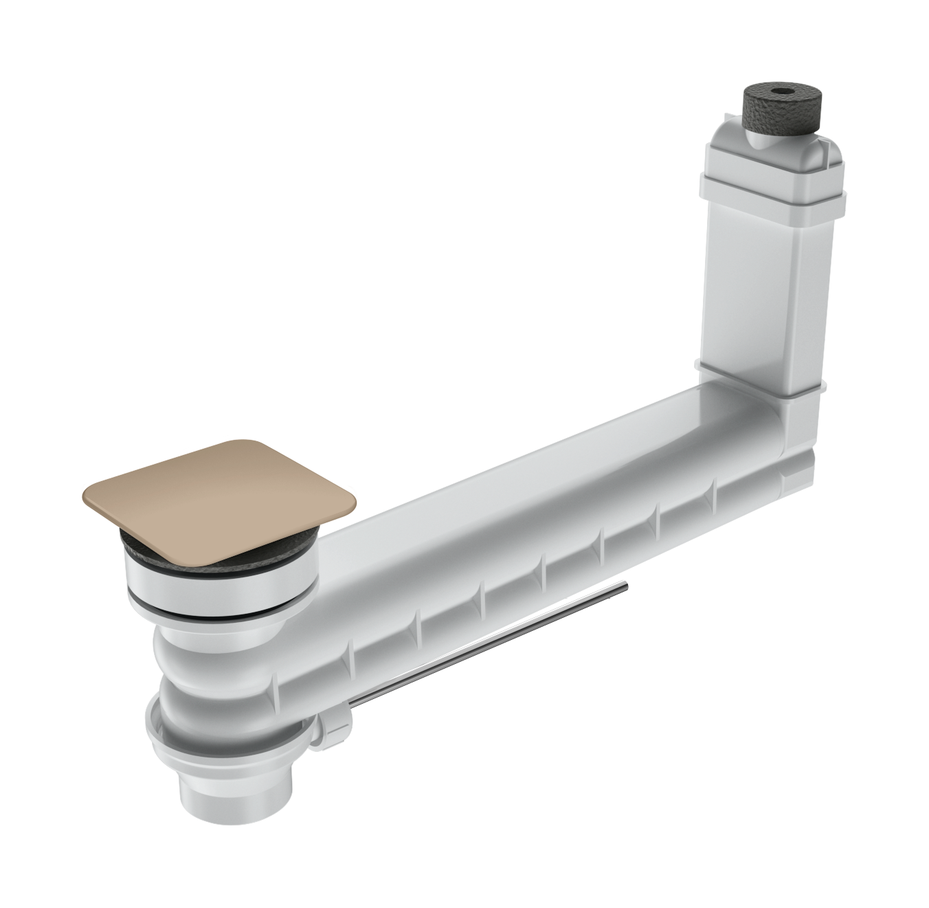 Kaldewei Ab-+ueberlaufventil CLOU Mod. 3901 f. Excenterbet.,Deckel email., eckig,bahbe 905400000030