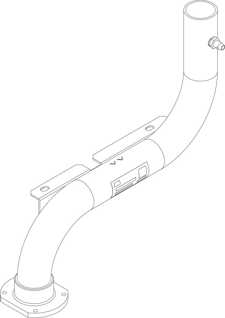 BOSCH Ersatzteil TTNR: 8738804935 Gasanschlussrohr VM CLA-1 150-300 everp BOSCH Ersatzteil TTNR: 8738804935 Gasanschlussrohr VM CLA-1 150-300 everp