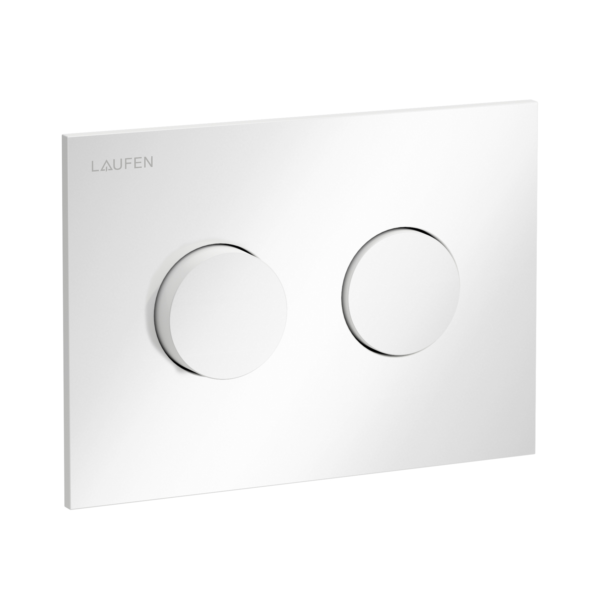 Laufen Betaetigungsplatte GROOVE INEO mit Zweimengenbetaetigung weiss H9001170000001 Laufen Betaetigungsplatte GROOVE INEO mit Zweimengenbetaetigung weiss H9001170000001