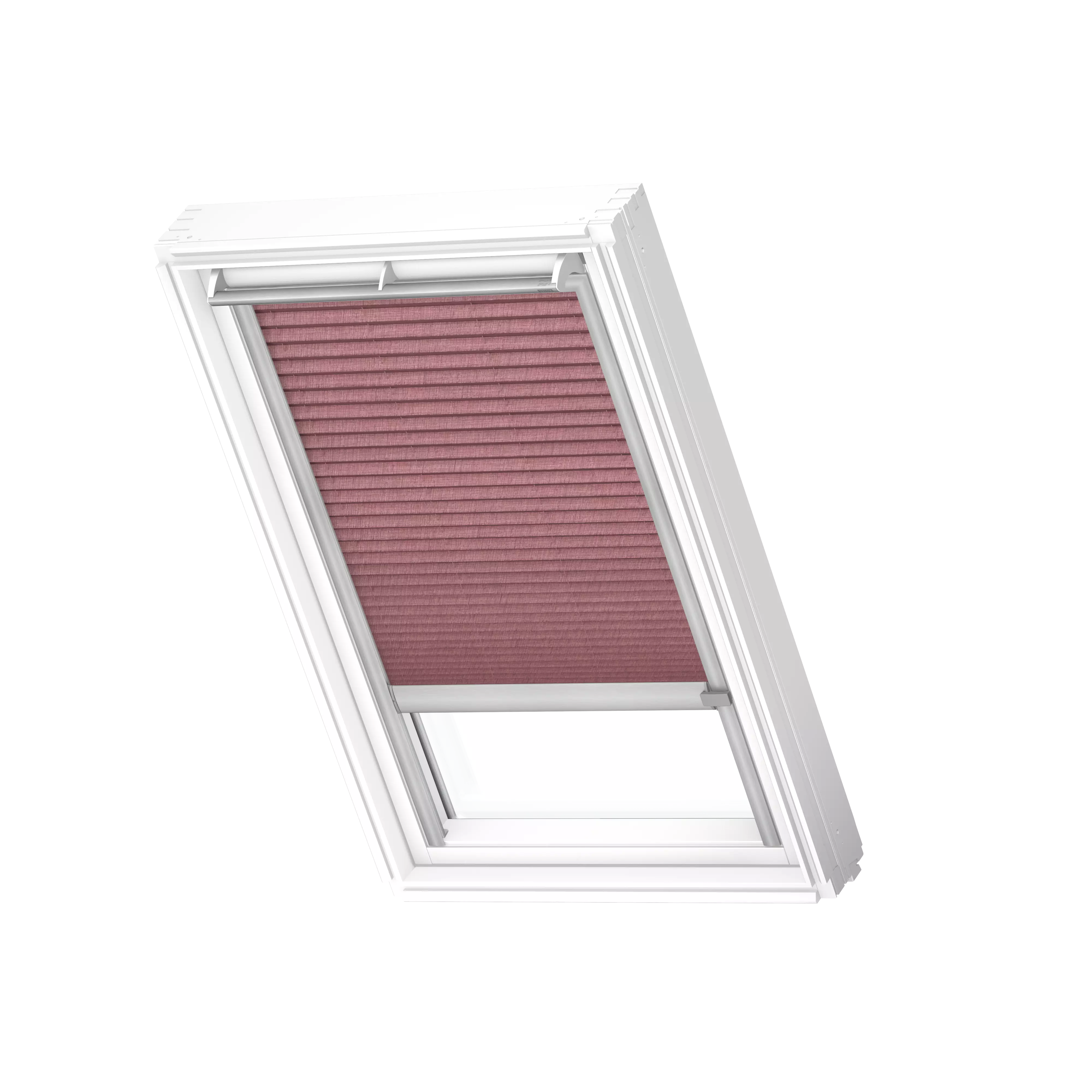 VELUX Plissee solar Weinrot, alu Schiene, Premium FSL U08 1279K