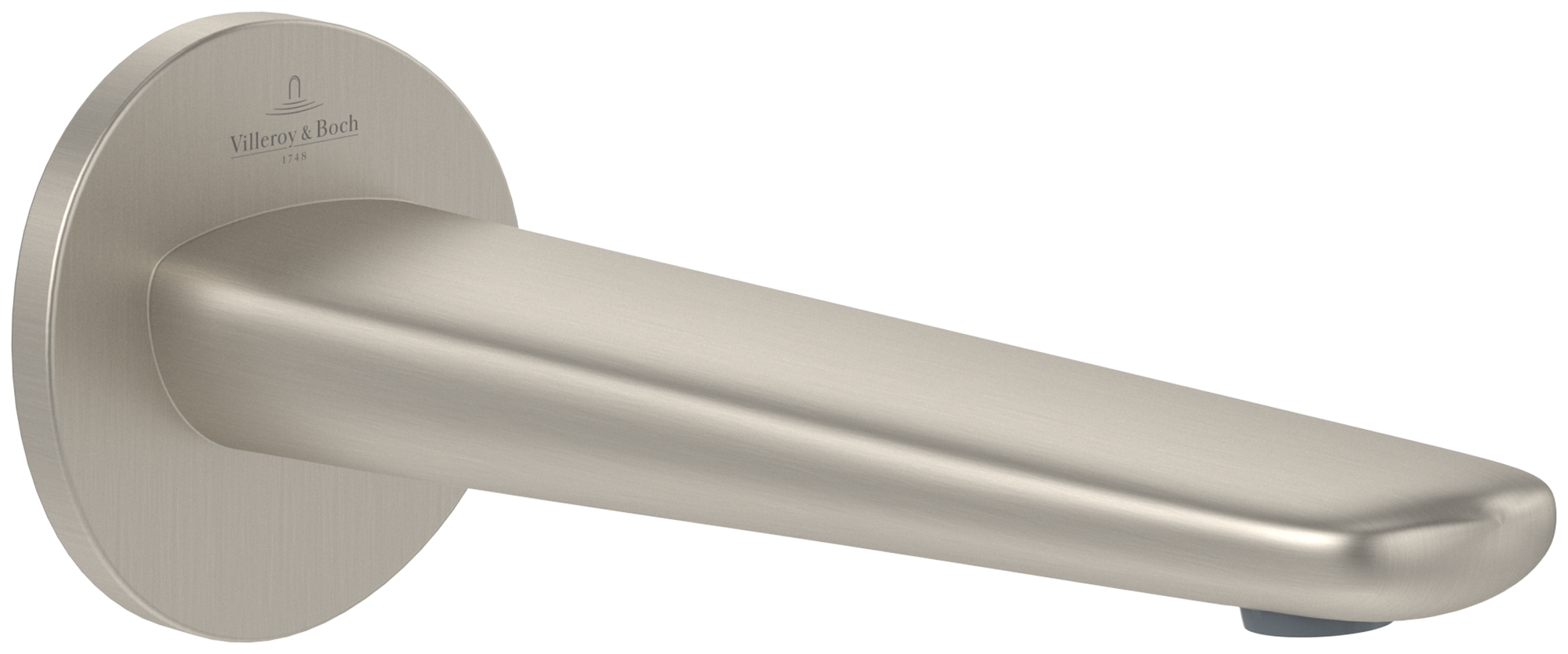 Villeroy Boch Badewannenauslauf Antao 85x223x84mm Rund Brushed Nickel Matt TVT11100300064 Villeroy Boch Badewannenauslauf Antao 85x223x84mm Rund Brushed Nickel Matt TVT11100300064