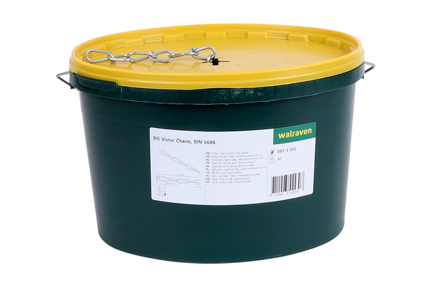 Walraven Knotenkette DIN5686 ev 41x8,0 30m im Eimer s=3,1 0913032 Walraven Knotenkette DIN5686 ev 41x8,0 30m im Eimer s=3,1 0913032