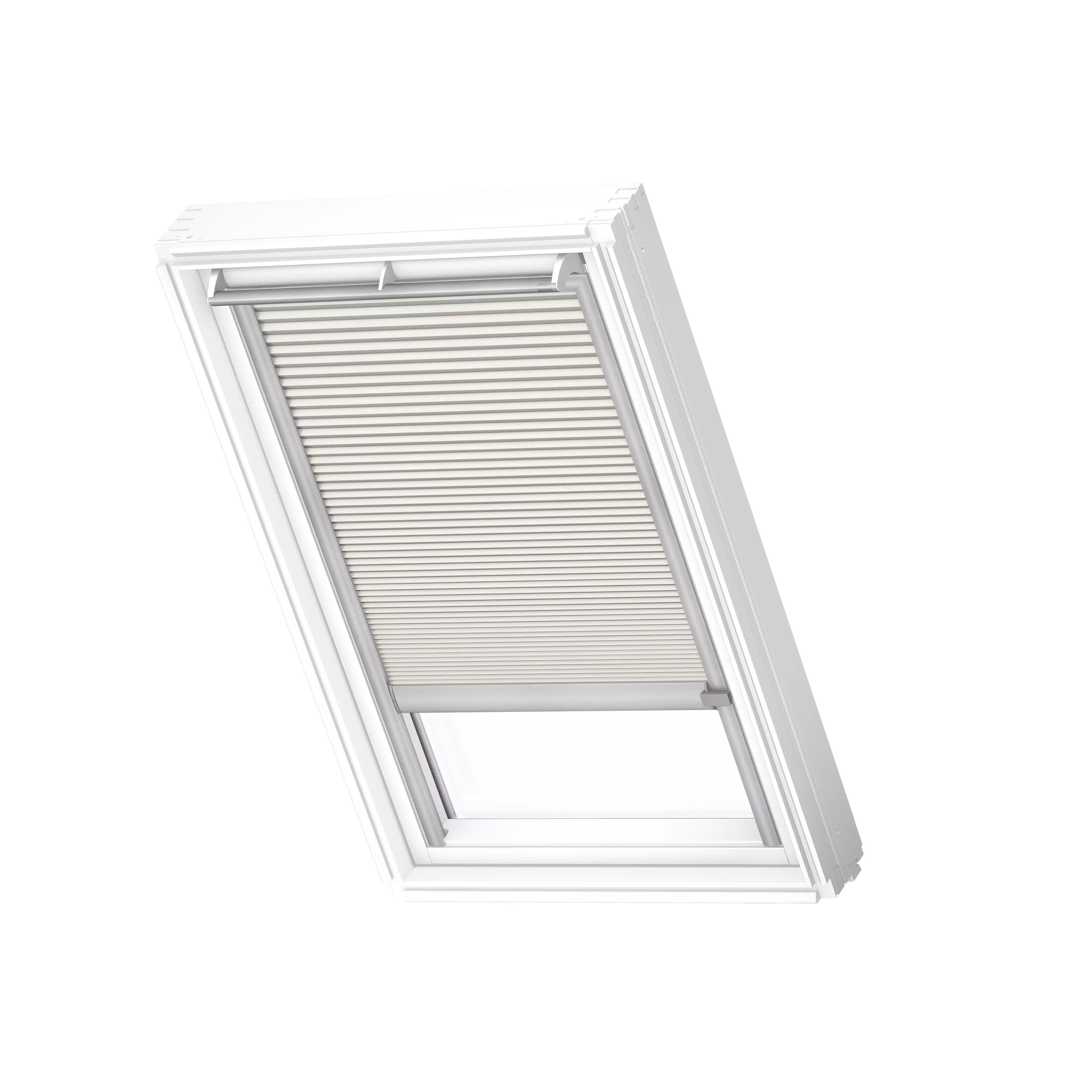 VELUX Wabenplissees elektro Lichtgrau, alu Schiene, Premium FMC MK10 1172K