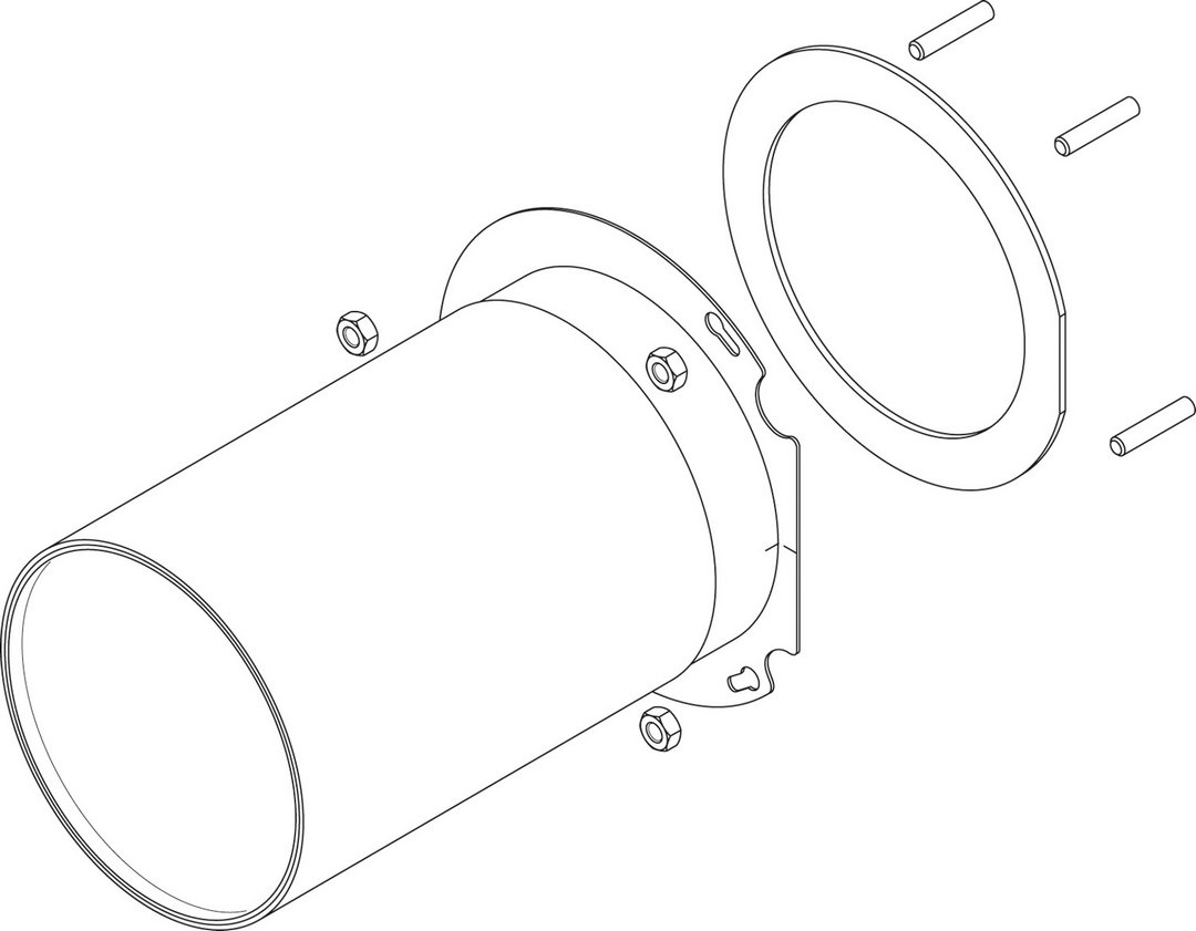 BOSCH Ersatzteil TTNR: 8738804986 Brennstab d114,8 - L185,4 (75/100) everp