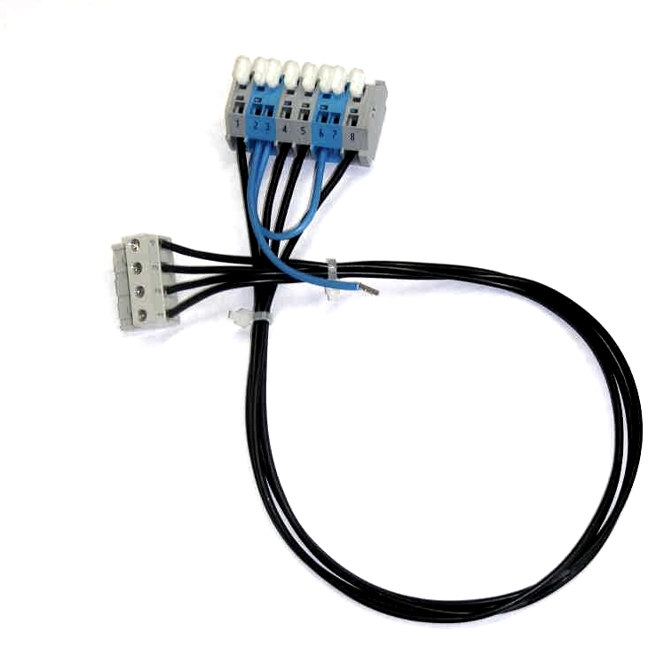 WINDHAGER BLOCK 3/4 8pol.vm. WAGO-Block 8pol. blau/grau (f.230V) 040925