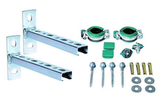 Walraven Befestigungssatz ev 1 Zoll f. Gaszaehlerhalter (Konsolen 27x18) 4923035