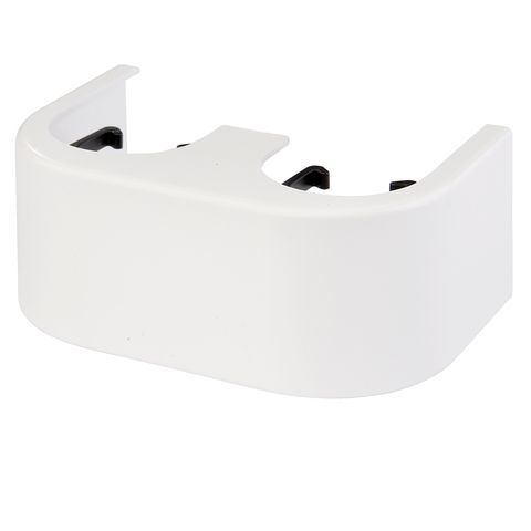 Flamco Designverkleidung Hahnblock Eck Kunststoff weiss F10094