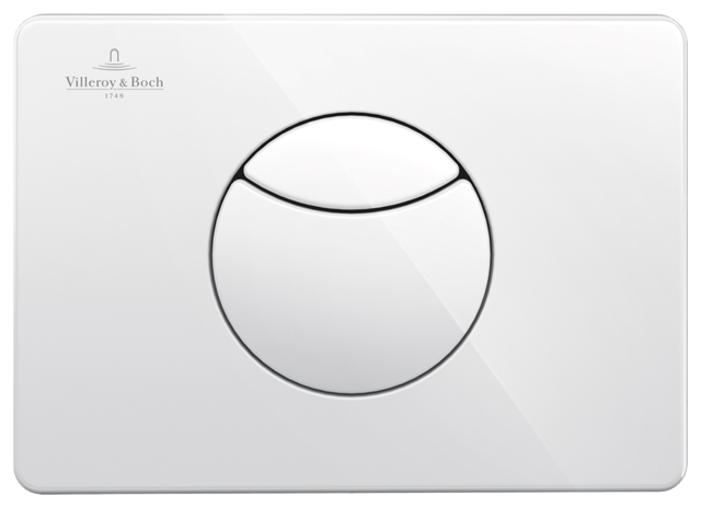 Villeroy Boch WC-Betaetigungsplatte ViConnect 205x64x145mm Eckig Weiss 92248568