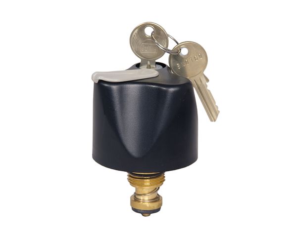 Flamco Oberteil fuer Auslaufventile, schwarz abschliessbar, mit RueckFlamcoussverhinderer M1309650 Flamco Oberteil fuer Auslaufventile, schwarz abschliessbar, mit RueckFlamcoussverhinderer M1309650