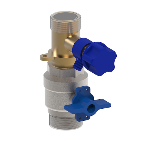 Roth Absperrkugelhahn DN25 m.Entleerung Griff blau/Ersatzteil FlatConnect 1110001210 Roth Absperrkugelhahn DN25 m.Entleerung Griff blau/Ersatzteil FlatConnect 1110001210
