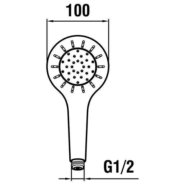 Laufen Handbrause Mytwin120 rund 120mm 3 Strahlarten PVD Gold HF939029463000 Laufen Handbrause Mytwin120 rund 120mm 3 Strahlarten PVD Gold HF939029463000