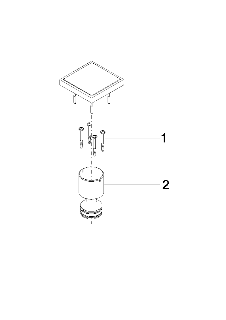 Dornbracht Bedienelement ERSATZTEILE 04279802605 60 x 60 x 72 mm Chrom 04279802605-00