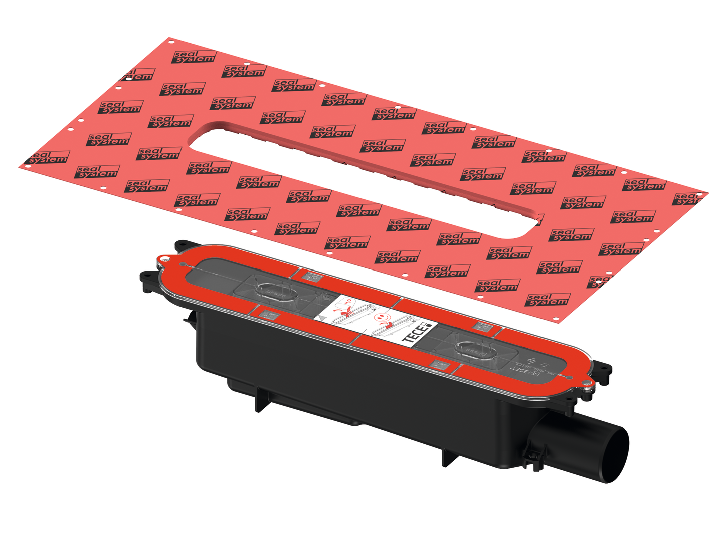 TECEdrainprofile Ablauf "Norm", Auslauf DN 50 seitlich, 0,8 l/s 673002 TECEdrainprofile Ablauf "Norm", Auslauf DN 50 seitlich, 0,8 l/s 673002