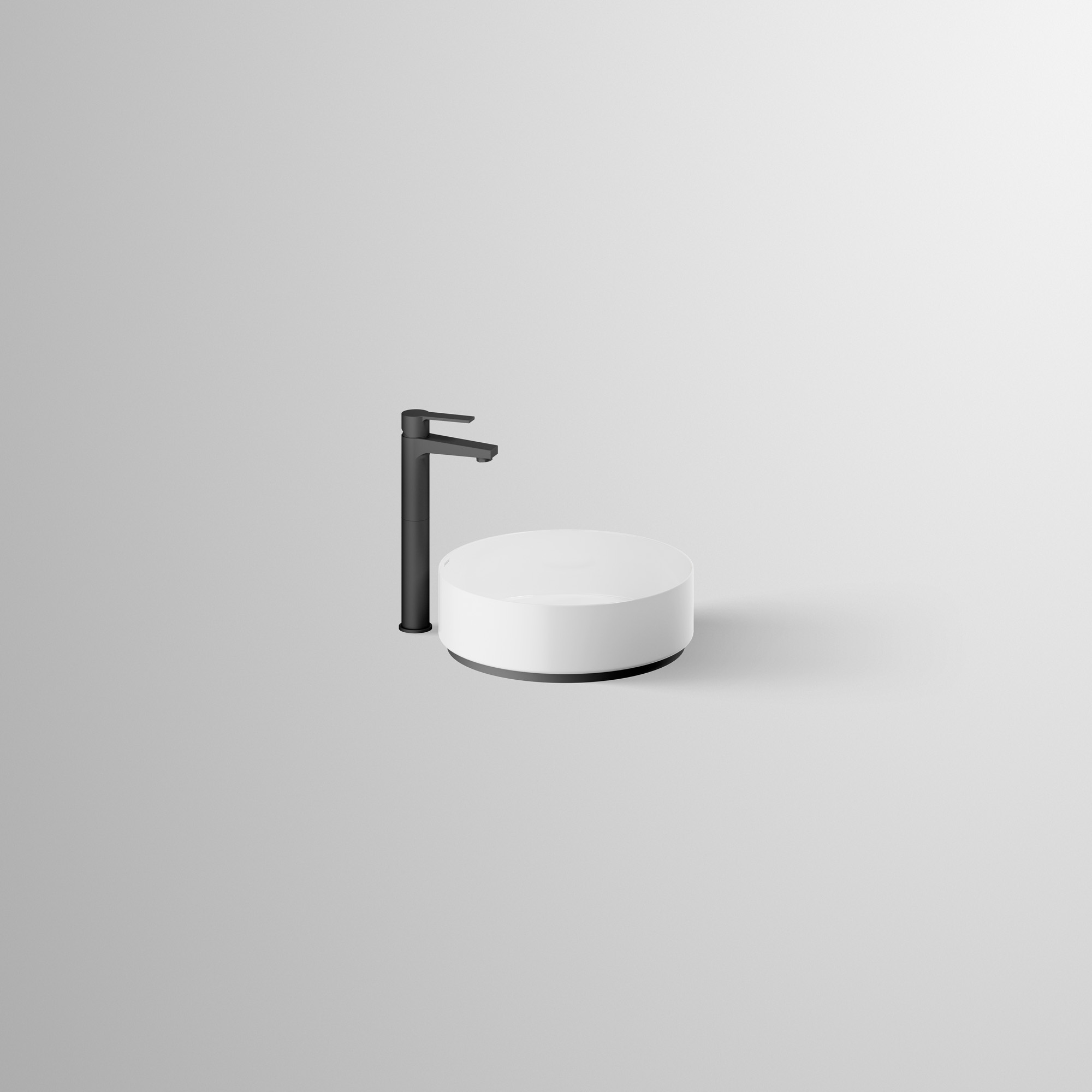 Alape SET.AB.KE375 0634002 Weiss, Armatur mattscjhwarz 0634002000