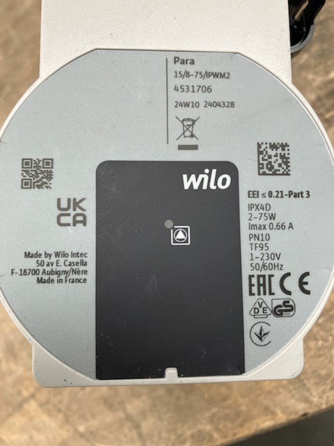 WINDHAGER Wilo-Pumpe Para 15-130/8-75/IP Wilo-Pumpe Para 15-130/8-75/IPWM-12 (fuer 012373