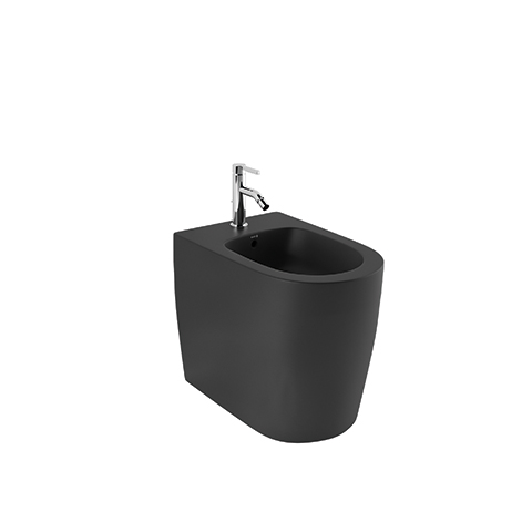 KLUDI RESA R Stand-Bidet 55 cm verdeckte Befestigungen mattschwarz 23BIB0239